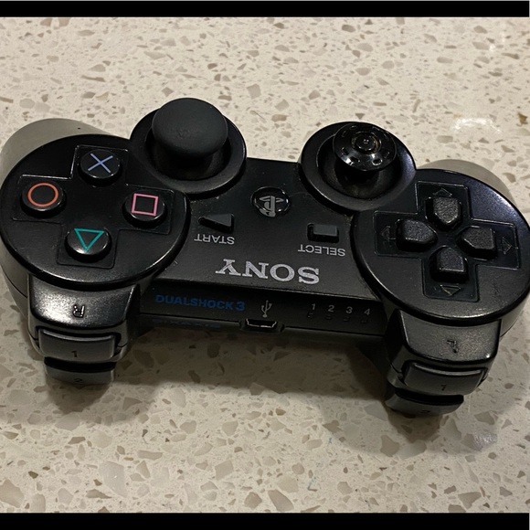 OEM Sony PlayStation 3 PS3 Dualshock Sixaxis Wireless Controller CECHZC2U Black - Picture 2 of 8